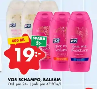 ÖoB Vo5 balsam erbjuda