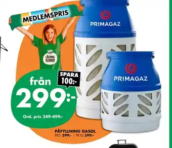 ÖoB Primagaz gas erbjuda