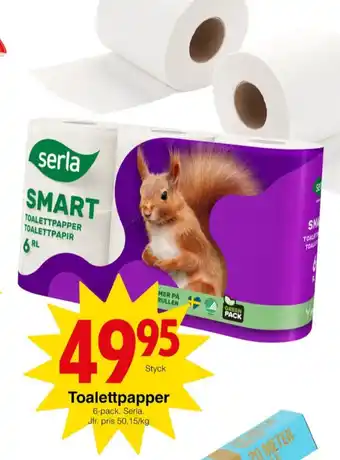 Matöppet Smart toalettpapper erbjuda