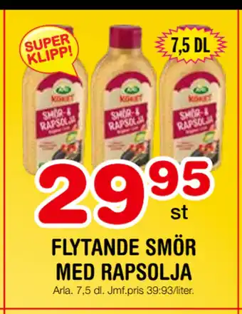 Nya Pulsen FLYTANDE SMÖR MED RAPSOLJA erbjuda