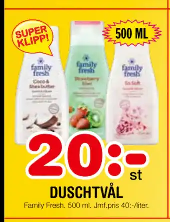 Nya Pulsen DUSCHTVÅL erbjuda