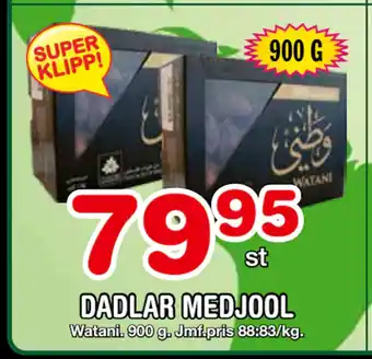 Nya Pulsen DADLAR MEDJOOL erbjuda