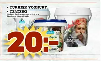 Bonum Matmarknad turkisk yoghurt • tzatziki erbjuda