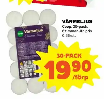 Coop Extra Värmeljus erbjuda