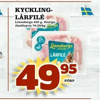 Din Mat Kyckling- lårfilé erbjuda