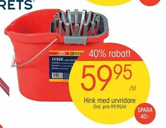 EKO Hink med urvridare erbjuda