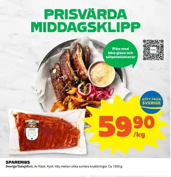 Coop SPARERIBS erbjuda