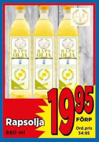Supergrossen Rapsolja erbjuda
