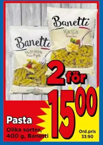 Supergrossen Pasta erbjuda