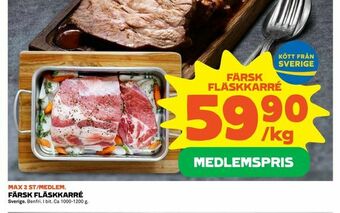 Coop Extra Färsk fläskkarré erbjuda