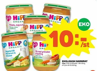 Coop Forum Ekologisk barnmat erbjuda
