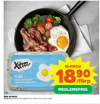 Coop Extra Ägg 15-pack erbjuda