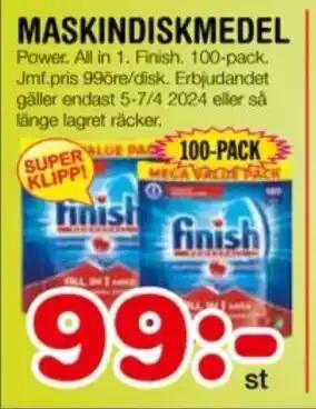 Nya Pulsen MASKINDISKMEDEL erbjuda