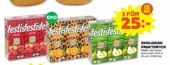 Coop Forum Ekologisk fruktdryck erbjuda