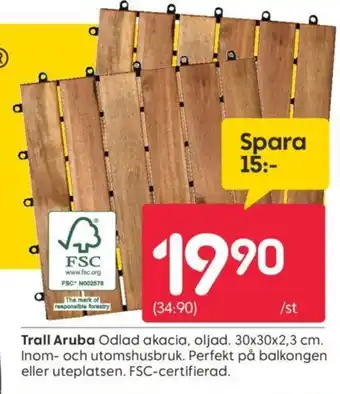 Rusta Trall Aruba erbjuda