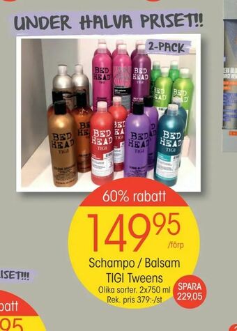 EKO Schampo / Balsam TIGI Tweens erbjuda