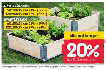 Rusta Pallkrage erbjuda