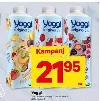City Gross Yoggi yoghurt erbjuda