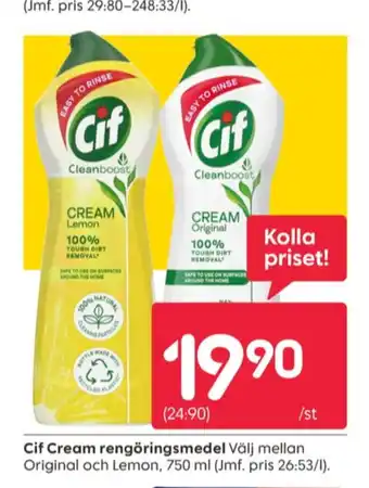 Rusta Cif rengöringsmedel erbjuda