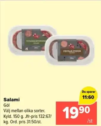 Coop Extra Salami erbjuda