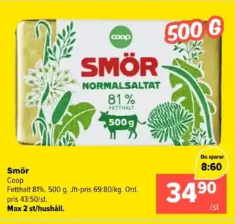 Coop Extra Smör erbjuda