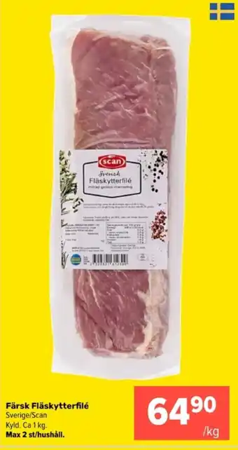 Coop Extra Färsk Fläskytterfilé erbjuda