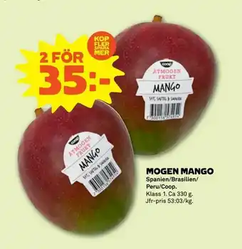 Stora Coop Mogen mango erbjuda