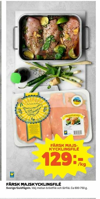 Coop Extra Färsk majs- kycklingfilé erbjuda