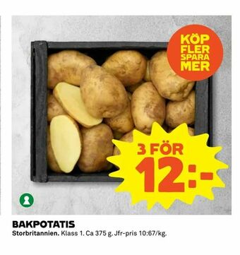 Coop Extra Bakpotatis erbjuda