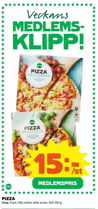 Coop Extra PIZZA erbjuda