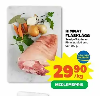 Coop Forum Rimmat fläsklägg erbjuda