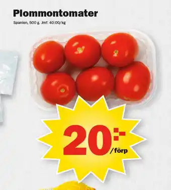 Pekås Plommontomater erbjuda