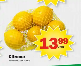 Pekås Citroner erbjuda