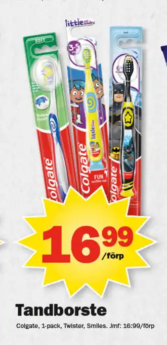 Pekås Tandborste erbjuda