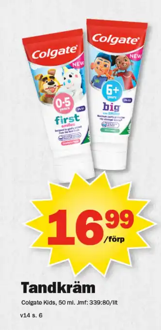 Pekås Tandkräm erbjuda