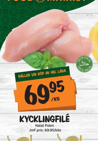 Bazaar Food market KYCKLINGFILÉ erbjuda