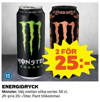 Coop Daglivs Energidryck erbjuda