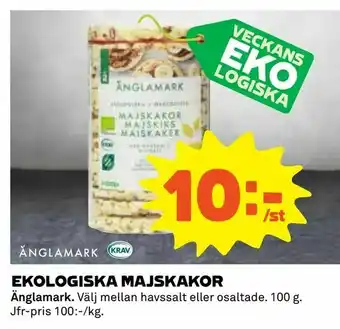 Coop Daglivs Ekologiska majskakor erbjuda