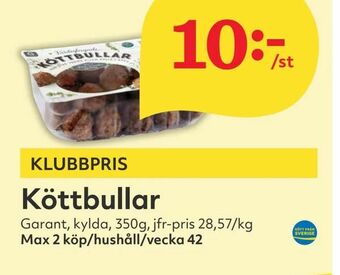 Hemköp Köttbullar erbjuda