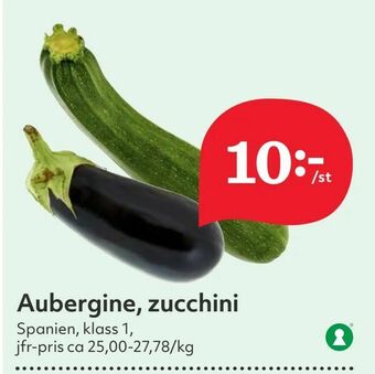 Hemköp Aubergine, zucchini erbjuda