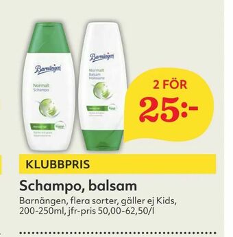 Hemköp Schampo, balsam erbjuda