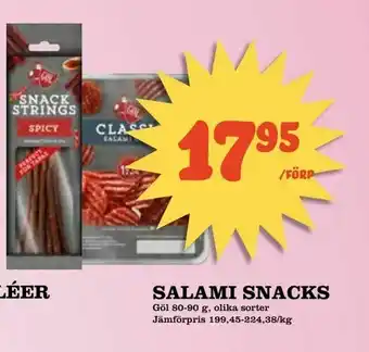Salami snacks
