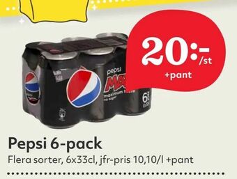 Hemköp Pepsi 6-pack erbjuda