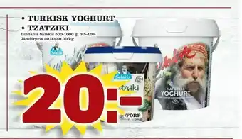 minmatbutik turkisk yoghurt • tzatziki erbjuda