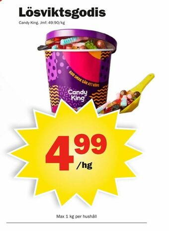 Pekås Lösviktsgodis erbjuda