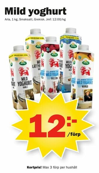 Pekås Mild yoghurt erbjuda