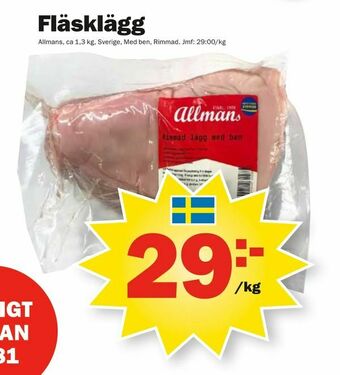 Pekås Fläsklägg erbjuda