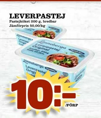Prisma Mat Leverpastej erbjuda