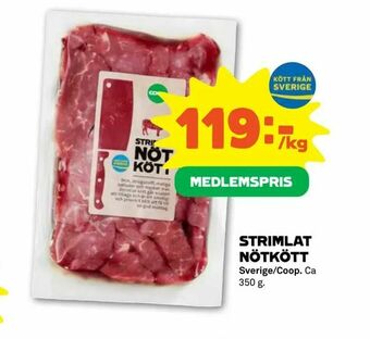 Stora Coop Strimlat nötkött erbjuda