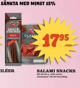 Prisma Mat Salami snacks erbjuda
